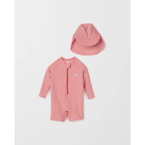 Baby Textured Rashsuit Swim Set with Hat