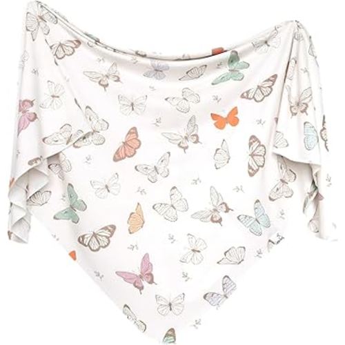 Copper Pearl Large Premium Knit Baby Swaddle Receiving Blanket Luna