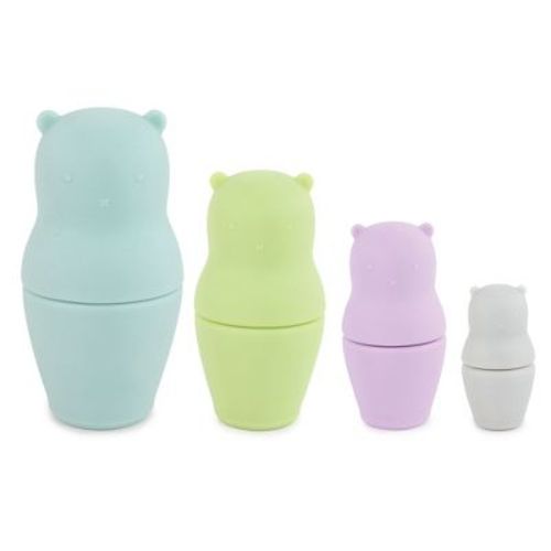 Hudson Baby 4pc Nesting Doll Set, Bear, One Size