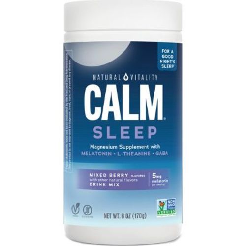 Natural Vitality Calm Magnesium Supplement Powder, Mixed Berry, 6 oz
