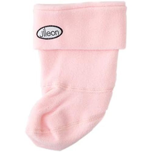 Jileon Warm and Cozy Rain Boot Liners for Boys and Girls - Pink and Blue Options