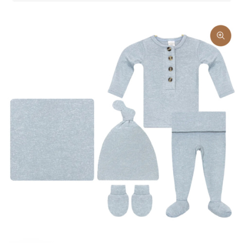 Miller Plush Knit Newborn Hat Bundle (Top + Bottom)