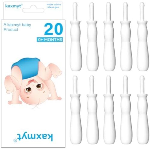 Gas and Colic Reliever for Babies, Effective Instant Constipation Relief for Babies, Natural Solution for Baby Colic and Gas Relief (20 Count, White)