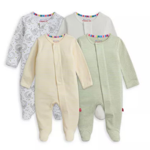 Unisex Footie Bundle, Pack of 4 - Baby
