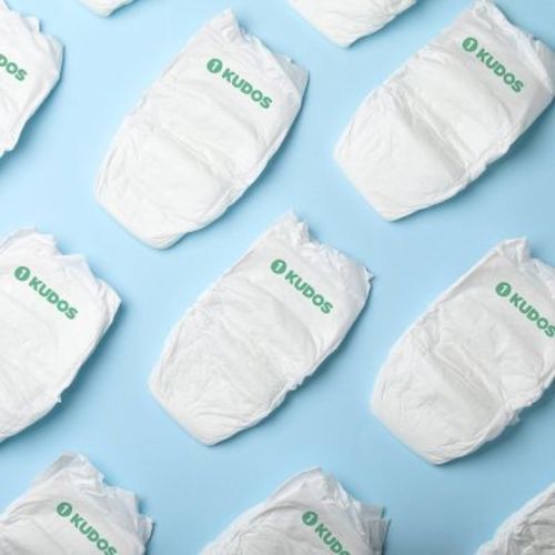 Kudos Chlorine Free Cotton-Lined Disposable Diapers - Size 1 - 70ct