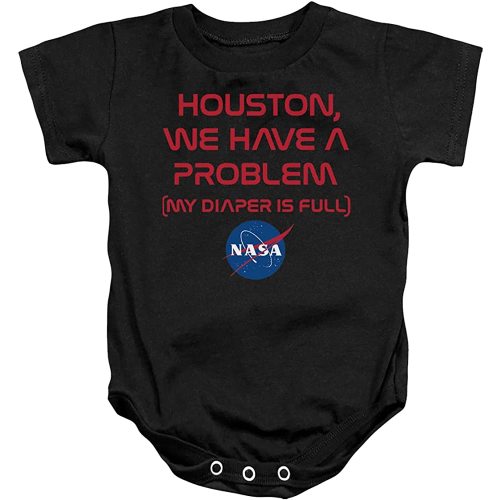 NASA Problematic Diaper Infant Baby Boys & Girls Onesie Snapsuit