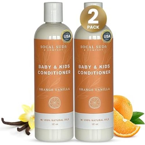 Organic Baby & Kids Conditioner Orange Van 12oz 2pck