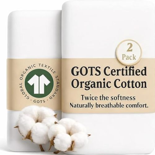 2 x GOTS Organic Bedside Bassinet Sheets 33x20 and 35x19 Compatible with Maxi COSI Iora, Baby Delight, Ronbei, Koola Baby Bond, Harppa Cudly 3 in 1 - Luxury Turkish Cotton - Boy, Girl