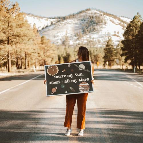 You’re my sun, moon, & all my stars space theme nursery print