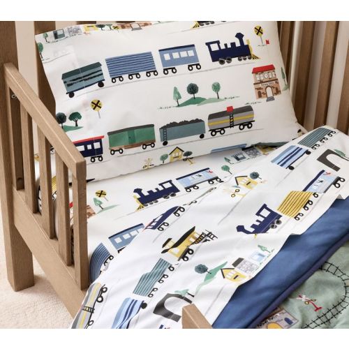 Trains Toddler Bedding Set (Crib Sized)