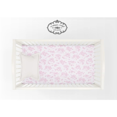 Storyland Toile Crib Fit Sheet | Maison Nola