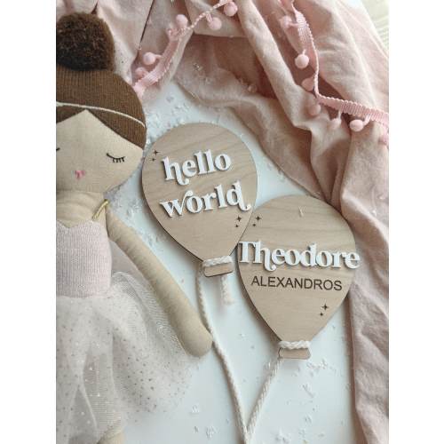 Balloon Milestone Markers, Baby Photo Prop, Baby Announcement, Baby Monthly Milestone Sign, Balloon Baby Milestone Sign, Hospital Baby Sign