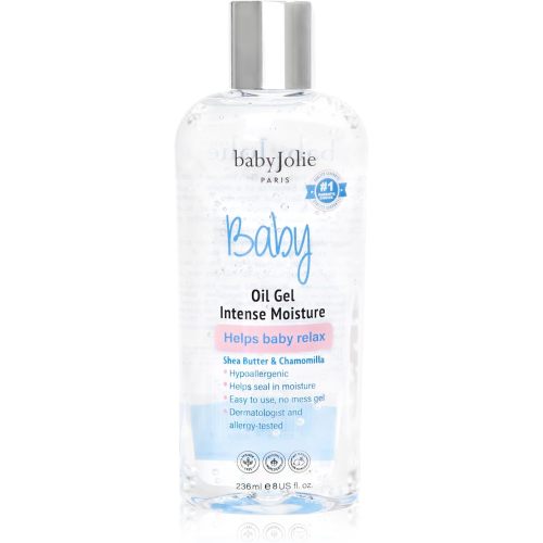 Baby Jolie Relaxing Baby Oil Gel with Shea Butter & Camomile Intensive Moisture 8Oz