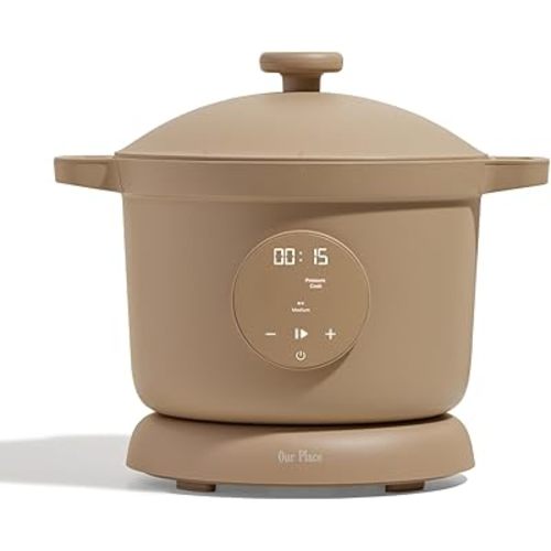 Our Place Dream Cooker | 6-quart Multicooker | 4 Versatile Modes | Pressure Cook, Slow Cook, Sear & Saute, Keep Warm | Hands-Free Steam Release | Tailored Control Panel | Steam