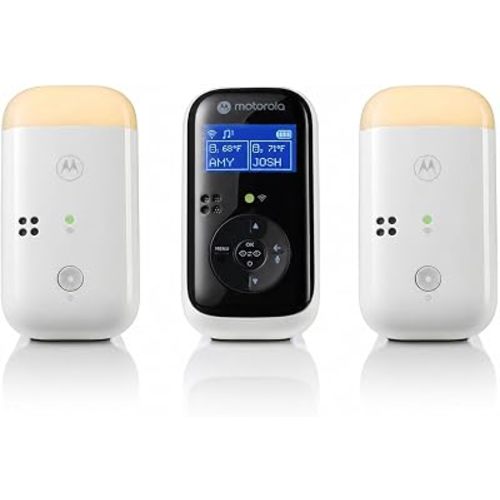 Motorola Nursery Dual Room Audio Baby Monitor, No WiFi, 2-Way Talk, Night Light, 1500ft Range, Portable Audio Only with Parent Unit & 2 Monitors, PIP15