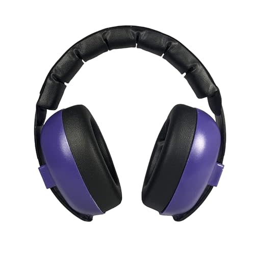 BANZ Earmuffs Infant Hearing Protection – Ages 0-2 Years (Dark Purple)