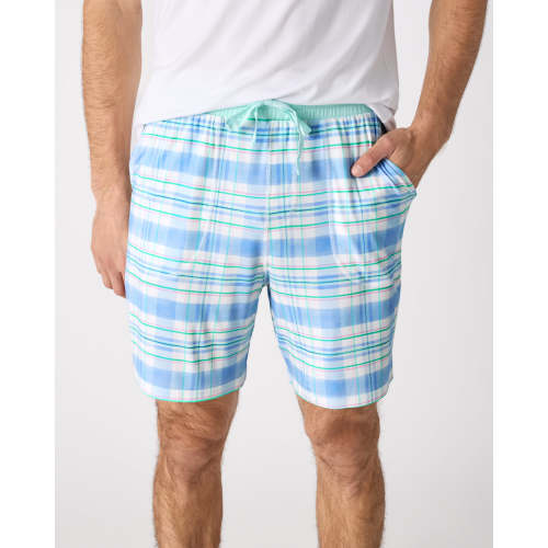Springtime Plaid Men's Pajama Shorts | Little Sleepies