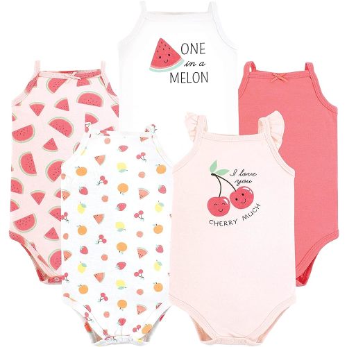 Hudson Baby Unisex Baby Cotton Sleeveless Bodysuits
