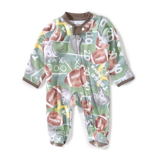 Burt's Bees Baby Boys Organic Cotton Touchdown Footie Sleeper