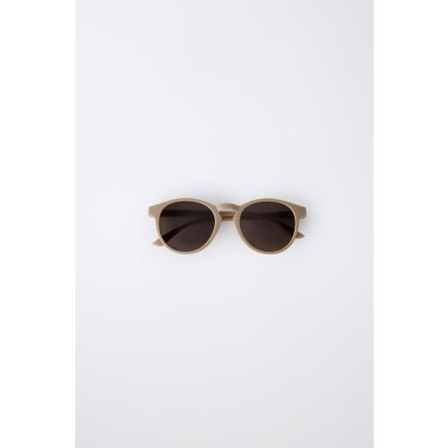 THIN PLASTIC FRAME SUNGLASSES - Beige | ZARA United States