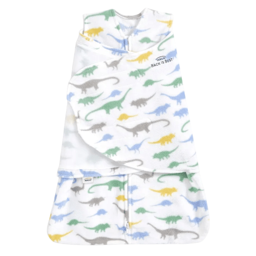 Halo Micro-Fleece Swaddle, Small, Dinos