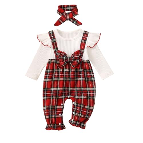 YINGISFITM Newborn Baby Girl Clothes Long Sleeve Romper One Piece Jumpsuit Fall Winter Infant Outfits 0 3 6 9 12 18 Months