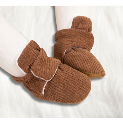 Baby Booties – Soft Cotton Crib Shoes, Warm Infant Anti-Slip First Walker Slippers, Newborn Toddler Socks for Boys & Girls