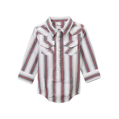 Wrangler Infant Long Sleeve White Striped Bodysuit – Little Buffalo Creek Co.