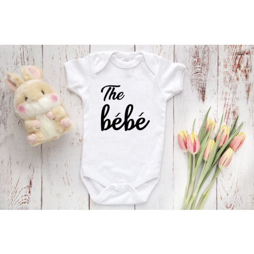 The Bébé Onesie - Cute Newborn Gift for TV Show Fans - Schitt Creek Inspired Baby Outfit - Multiple Colors Available - Fun Baby Shower Gift