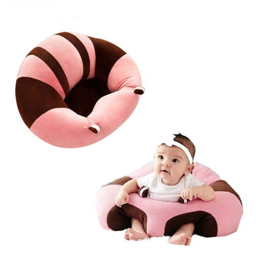 Tutuviw Baby Support Seat Baby Sofa Chair for Sitting Up Comfy Plush Infant Seats for 4-11 Months Baby (pink)