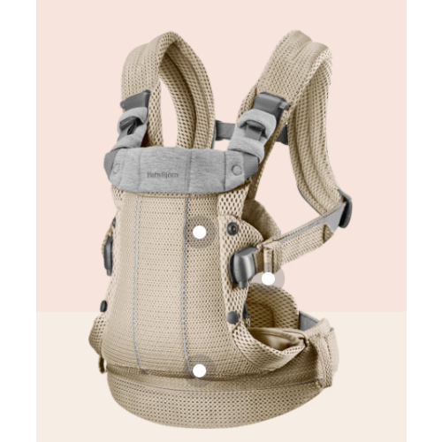 BabyBjörn Baby Carrier Harmony - Gray Beige 3D Mesh