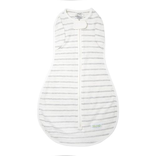 Woombie Convertible Baby Swaddle Blanket, Converts to Wearable Blanket for Babies Up to 6 Months, Twilight Stripes, 14-19 lbs