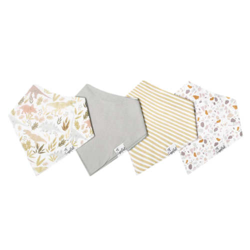 4 Pack Baby Bandana Bibs - Rex
