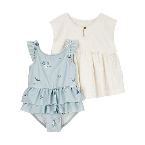 Baby Girl Carter's One Piece Swimsuit & Cover-Up Set
