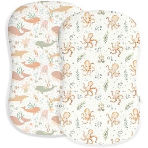 Baby Lounger Cover 2 Pack, Infant Lounger Cover, Aqua Wonders