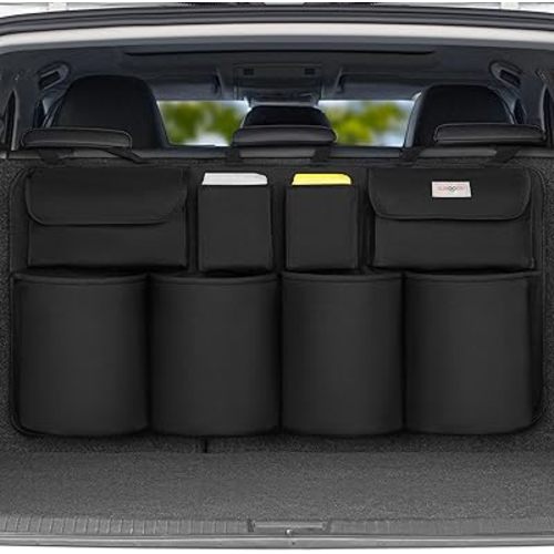 SURDOCA Hanging Trunk Organizer, Upgraded Car Organizers and Storage, Car Interior Accessories, Tear Resistant & Easy to Install