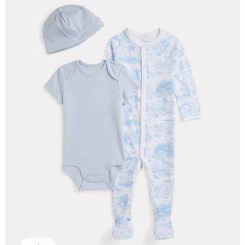 Toile Cotton 3-Piece Gift Set