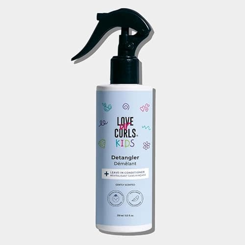 Gently Scented Kids Detangler Leave-In Conditioner, Curl Refresher Spray, Soft Cuddles Scent, Hydrating and Smoothing Formula for Knots and Tangles, 250 mL / 8.5 fl o