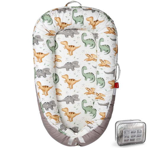 BUTOA Baby Playmat – Portable Infant Lounger with Soft Pink Mat, for Newborns & Toddlers 0-24 Months