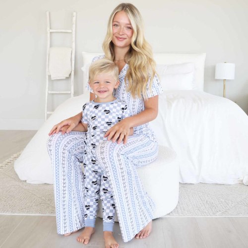 Womens Two Piece Flare Lounge Set | Bow Mama