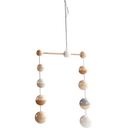HABA Baby Mobile Dots - Natural Wooden Nursery Ceiling Decoration (Made in Germany)