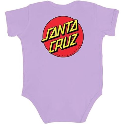 SANTA CRUZ Classic Dot S/S One Piece T-Shirt Lavender 12 Mos Infant
