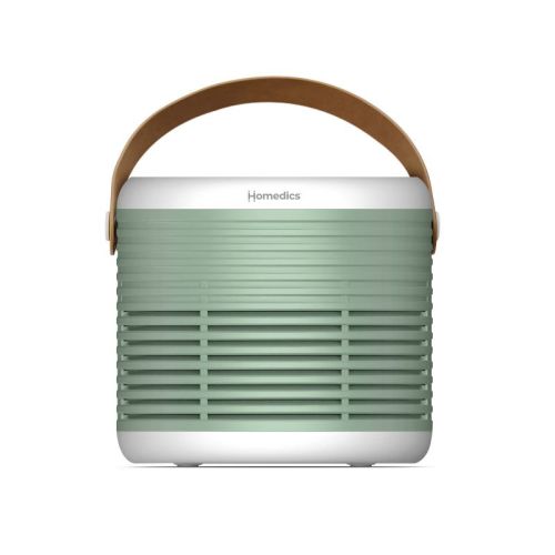 HoMedics True Hepa Air Purifier for Small Rooms with Aromatherapy Green