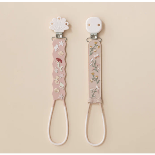 Beadless Silicone Pacifier Clip Set (2-Pack)
