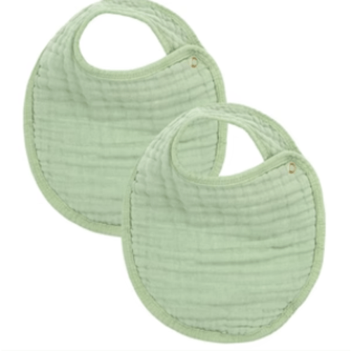 Cloud Muslin™ Bib 2 Pack - Sage