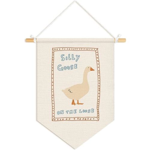 Kids Room Decor, Goose Nursery Wall Pennants Banners