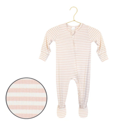 Harper Ribbed Zipper Footies