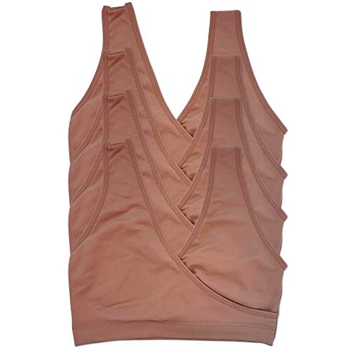 Caramel Cantina 4 Pack Nursing Maternity Women’s Sleep Comfort Bralette Bra