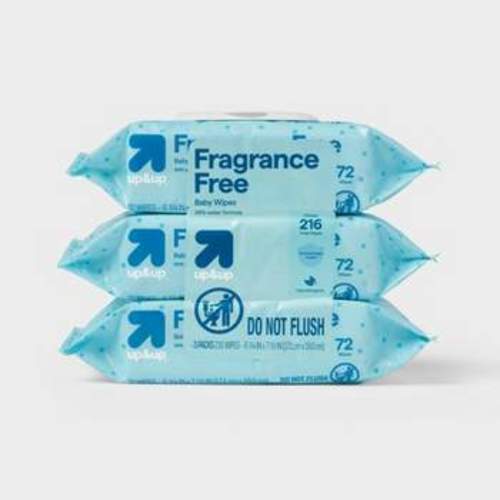 Fragrance Free personal Baby Wipes - 12pk/1200ct - up&up™: Whole Body, Pop-Up Dispenser, Hypoallergenic, Viscose : Target