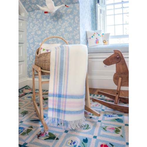 Irish Border Check Baby Blanket